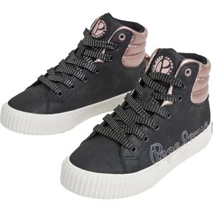 Pepe Jeans Ottis Padded Sneaker, Black (Black), 6 UK Pepe Jeans Ottis Padded Sneaker, Black (Black), 6 UK