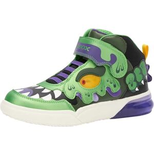 Geox J Grayjay Boy Sneaker, Green-Purple, 7 UK Child Geox J Grayjay Boy Sneaker, Green-Purple, 7 UK Child