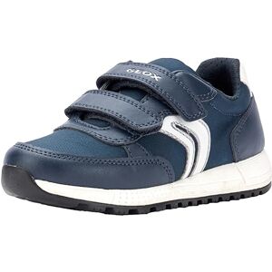 Geox J ALBEN BOY E Sneaker, Navy White, 1 UK Geox J ALBEN BOY E Sneaker, Navy White, 1 UK
