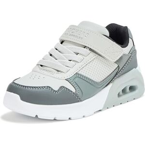 Skechers Uno Lite 2.0 Pillar Duo Sneaker, Light Gray Synthetic/Gray Trim, 10.5 UK Child Skechers Uno Lite 2.0 Pillar Duo Sneaker, Light Gray Synthetic/Gray Trim, 10.5 UK Child