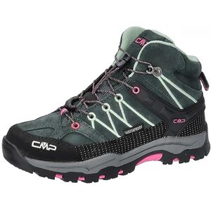 CMP Kids Rigel Mid Trekking Shoes Wp, Lake-Gloss UK 12 CMP Kids Rigel Mid Trekking Shoes Wp, Lake-Gloss UK 12