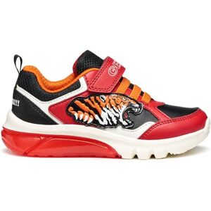 Geox J CIBERDRON BOY Sneaker, RED/Black, 3.5 UK Child Geox J CIBERDRON BOY Sneaker, RED/Black, 3.5 UK Child