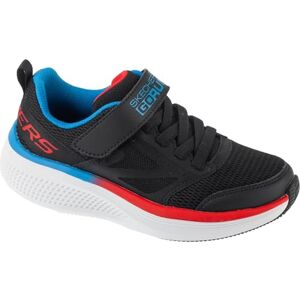 Skechers Go Run Elevate 2.0 Find Sneaker, Black Textile/Black Synthetic/Red & Blue, 1 UK Child Skechers Go Run Elevate 2.0 Find Sneaker, Black Textile/Black Synthetic/Red & Blue, 1 UK Child