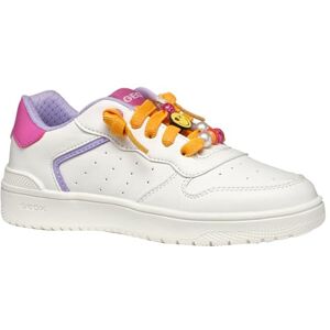 Geox J WASHIBA Girl D Sneaker, White/Fuchsia, 11 UK Child Geox J WASHIBA Girl D Sneaker, White/Fuchsia, 11 UK Child