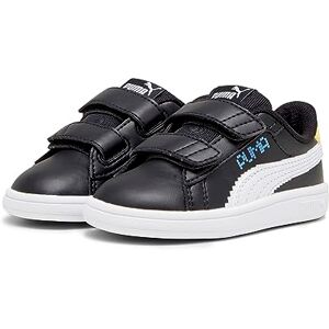 Puma Boy's Unisex Kids Smash 3.0 L Let's Play V INF Sneaker, Black White-Regal Blue-Lemon Meringue, 4 UK Child Puma Boy's Unisex Kids Smash 3.0 L Let's Play V INF Sneaker, Black White-Regal Blue-Lemon Meringue, 4 UK Child