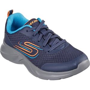 Skechers Boy's Dynamatic Sneaker, Navy Textile/Navy Synthetic/Blue & Orange, 1 UK Skechers Boy's Dynamatic Sneaker, Navy Textile/Navy Synthetic/Blue & Orange, 1 UK