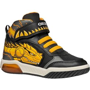 Geox J INEK BOY A Sneaker, Black/Yellow, 10 UK Child Geox J INEK BOY A Sneaker, Black/Yellow, 10 UK Child