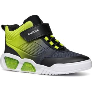 Geox J ILLUMINUS BOY B Sneaker, Black/Lime, 5 UK Child Geox J ILLUMINUS BOY B Sneaker, Black/Lime, 5 UK Child