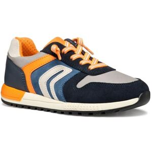 Geox J ALBEN BOY B Sneaker, Lt Grey/Navy, 12.5 UK Geox J ALBEN BOY B Sneaker, Lt Grey/Navy, 12.5 UK