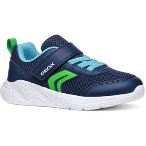 Geox J SPRINTYE BOY A Sneaker, Navy/Lt Green, 0 UK Geox J SPRINTYE BOY A Sneaker, Navy/Lt Green, 0 UK