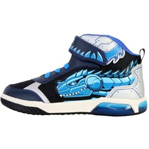 Geox J INEK BOY A Sneaker, Navy/Turquoise, 0 UK Geox J INEK BOY A Sneaker, Navy/Turquoise, 0 UK