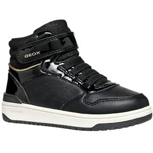 Geox J WASHIBA Girl A Sneaker, Black, 7 UK Child Geox J WASHIBA Girl A Sneaker, Black, 7 UK Child