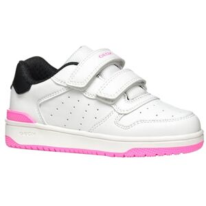 Geox J WASHIBA Girl B Sneaker, White/Black, 10 UK Child Geox J WASHIBA Girl B Sneaker, White/Black, 10 UK Child
