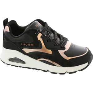 Skechers Girl's Uno Gen1 Color Surge Sneaker, Black/Rose Gold, 2 UK Skechers Girl's Uno Gen1 Color Surge Sneaker, Black/Rose Gold, 2 UK