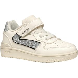 Geox Girl's J Washiba Girl a Sneaker, Lt Ivory Silver, 5 UK Child Geox Girl's J Washiba Girl a Sneaker, Lt Ivory Silver, 5 UK Child