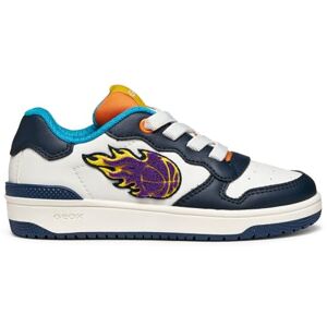 Geox J WASHIBA BOY Sneaker, White/Navy, 9 UK Child Geox J WASHIBA BOY Sneaker, White/Navy, 9 UK Child