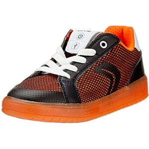 Geox Boy's J Kommodor Boy Low Top Sneakers, Black Black Orange, 38 EU UK Geox Boy's J Kommodor Boy Low Top Sneakers, Black Black Orange, 38 EU UK