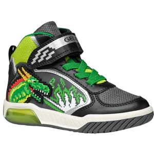 Geox J INEK BOY Sneaker, Black/Lime, 12.5 UK Child Geox J INEK BOY Sneaker, Black/Lime, 12.5 UK Child