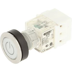 Schlegel 23.000.782 Push Button Stainless Steel, Clear Button Cap, Identification Plate Symbol On/Off, Push Contact Sensor 1 Opener/1 N/O Contact, Screw Connection Schlegel 23.000.782 Push Button Stainless Steel, Clear Button Cap, Identification Plate Symbol On/Off, Push Contact Sensor 1 Opener/1 N/O Contact, Screw Connection