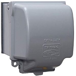 TayMac MX7200 RaynGuard Extra Duty Metal Weatherproof in-Use Cover, 2-Gang, Gray TayMac MX7200 RaynGuard Extra Duty Metal Weatherproof in-Use Cover, 2-Gang, Gray