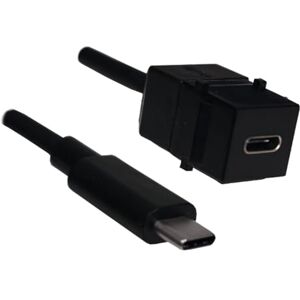 Bachmann Keystone USB 3.1 Coupler Type C PD 60W Female/Male 0.5m Bachmann Keystone USB 3.1 Coupler Type C PD 60W Female/Male 0.5m