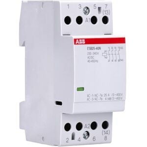 ABB INDIA Solutions & Services ABB Protecta Plus ESB25-40N-06 230V AC/DC Installation Contactor • 25 A Rated Current • 4 NO 4-Pole Modular Contactor • DIN Rail Mount 36 mm Width • 1SAE231111R0640 ABB INDIA Solutions & Services ABB Protecta Plus ESB25-40N-06 230V AC/DC Installation Contactor • 25 A Rated Current • 4 NO 4-Pole Modular Contactor • DIN Rail Mount 36 mm Width • 1SAE231111R0640