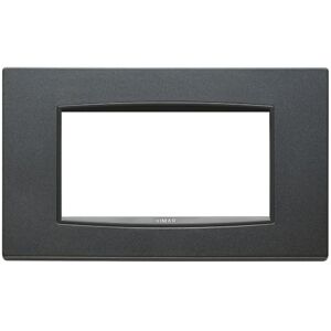 VIMAR Series Eikon Classic Plate 4 Module Metal Matt Anthracite VIMAR Series Eikon Classic Plate 4 Module Metal Matt Anthracite