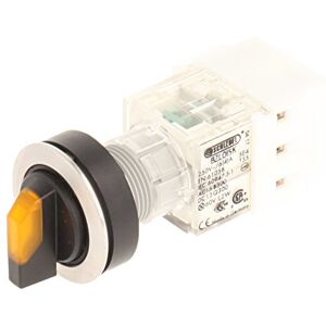 Schlegel Club 23.001.393 Light Switch, Latching/rastend, Stainless Steel, 3 Positions Momentary Contact Sensor LED Lamp Holder t5,5 K 1 Closer + 1 opener 24 V, SCREW, YELLOW Schlegel Club 23.001.393 Light Switch, Latching/rastend, Stainless Steel, 3 Positions Momentary Contact Sensor LED Lamp Holder t5,5 K 1 Closer + 1 opener 24 V, SCREW, YELLOW