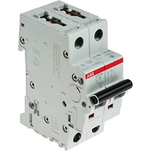 ABB S202M-C16 Miniature Circuit Breaker, 2 Pole, Type C, 10/15kA Breaking Capacity, 16 Amp Current (2CDS272001R0164) ABB S202M-C16 Miniature Circuit Breaker, 2 Pole, Type C, 10/15kA Breaking Capacity, 16 Amp Current (2CDS272001R0164)