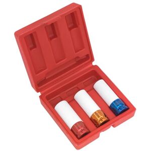 Sealey Sx031 Alloy Wheel Impact Socket Set 3Pc 1/2Sq Drive Sealey Sx031 Alloy Wheel Impact Socket Set 3Pc 1/2Sq Drive