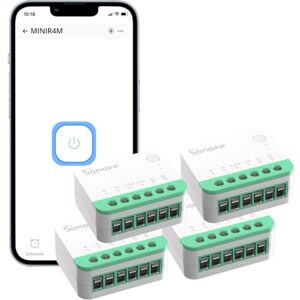 SONOFF Matter Smart Switch,Wifi Mini DIY Module,works with Alexa/Google Home,4 PACK,Neutral Required SONOFF Matter Smart Switch,Wifi Mini DIY Module,works with Alexa/Google Home,4 PACK,Neutral Required