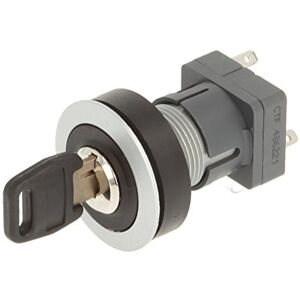 Schlegel 23.001.427 Key Switch Silver-Coloured, Locking, 2 Positions 12-15 o'clock, Push Contact Sensor, 1 Changer Schlegel 23.001.427 Key Switch Silver-Coloured, Locking, 2 Positions 12-15 o'clock, Push Contact Sensor, 1 Changer