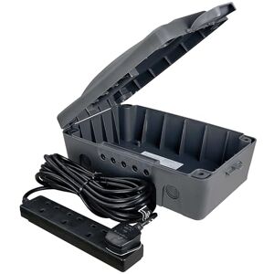 Masterplug Weatherproof Electric Box - 4 Socket, 10m Extension Lead Masterplug Weatherproof Electric Box - 4 Socket, 10m Extension Lead