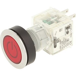 Schlegel 23.000.729 Push Button Stainless Steel, Button Cap, Red, Identification Plate Symbol On/Off, Push Contact Sensor 1 NO Contact Schlegel 23.000.729 Push Button Stainless Steel, Button Cap, Red, Identification Plate Symbol On/Off, Push Contact Sensor 1 NO Contact