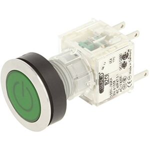 Schlegel 23.000.751 Push Button Stainless Steel, Green Button Cap, Identification Plate Symbol On/Off, Push Contact Sensor 1 Opener/1 NO Contact Schlegel 23.000.751 Push Button Stainless Steel, Green Button Cap, Identification Plate Symbol On/Off, Push Contact Sensor 1 Opener/1 NO Contact