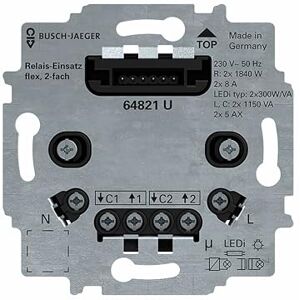 Busch-Jaeger 64821 U Relay Insert, 2-Way, Free@Home Flex Busch-Jaeger 64821 U Relay Insert, 2-Way, Free@Home Flex