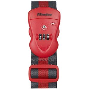 Master Lock 4702EURDRED Luggage Strap with Combination Lock, Red, 190 x 6,5 x 4,8 cm Master Lock 4702EURDRED Luggage Strap with Combination Lock, Red, 190 x 6,5 x 4,8 cm