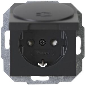 Kopp 940115086 Athenis Earthing Contact Socket with Hinged Lid 250 V with Lid Anthracite Kopp 940115086 Athenis Earthing Contact Socket with Hinged Lid 250 V with Lid Anthracite