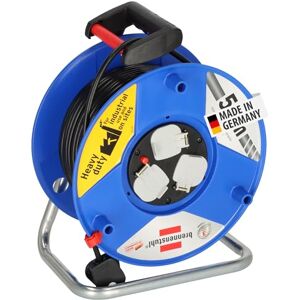 Brennenstuhl Garant 3-way socket outlet Cable Reel (Extension lead with 50m cable length, with thermal cut-out protection, ergonomic handle, cable colour: black) Brennenstuhl Garant 3-way socket outlet Cable Reel (Extension lead with 50m cable length, with thermal cut-out protection, ergonomic handle, cable colour: black)