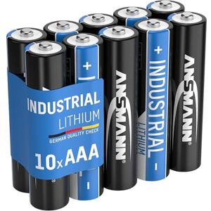 Ansmann 1501-0010, 3000 mAh 1.5 V, AAA, Micro, L92 FR03 Lithium Industrial High Energy Battery Ansmann 1501-0010, 3000 mAh 1.5 V, AAA, Micro, L92 FR03 Lithium Industrial High Energy Battery