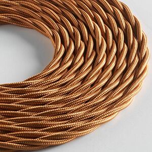 KLARTEXT LUMIÈRE Braided Textile Cable for Lighting, 3 x 0.75 mm, Bronze, 5 m. Attention: Ground Cable Included! Maximum Anti-Shock Safety! KLARTEXT LUMIÈRE Braided Textile Cable for Lighting, 3 x 0.75 mm, Bronze, 5 m. Attention: Ground Cable Included! Maximum Anti-Shock Safety!