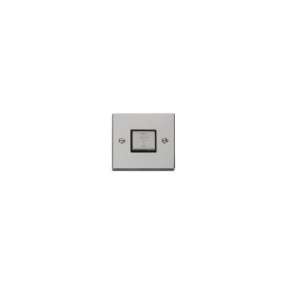 Scholmore Click Deco VPCH520BK Polished Chrome ‘Ingot’10A 3 Pole Fan Isolation Switch black insert Scholmore Click Deco VPCH520BK Polished Chrome ‘Ingot’10A 3 Pole Fan Isolation Switch black insert