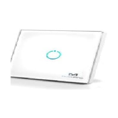 MCO Home Z-Wave Glass Touch Panel Switch, 1 Relay, MH-S311, White MCO Home Z-Wave Glass Touch Panel Switch, 1 Relay, MH-S311, White