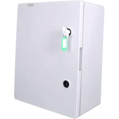 RoadEu – Waterproof Electrical Enclosure IP65 400x500x245mm – Lockable Plastic Wall Box with Cable Glands, Galvanised Plate & DIN Rail – For Technical & Outdoor Installations RoadEu – Waterproof Electrical Enclosure IP65 400x500x245mm – Lockable Plastic Wall Box with Cable Glands, Galvanised Plate & DIN Rail – For Technical & Outdoor Installations
