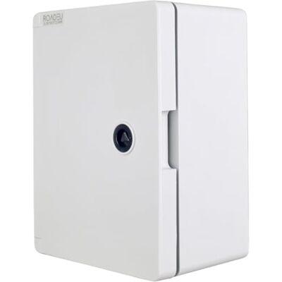 RoadEu Weatherproof Electrical Enclosure IP65 – 180x240x120mm Plastic Box with Lockable Door and Mounting Plate – Outdoor Junction Box for Electrical Installations RoadEu Weatherproof Electrical Enclosure IP65 – 180x240x120mm Plastic Box with Lockable Door and Mounting Plate – Outdoor Junction Box for Electrical Installations