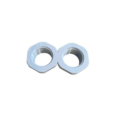 AJB Supplies M25 M20 Reducer Nylon Threaded Reducer Grey Cable Gland Hex Male M25 Female M20 Pack of 2 AJB Supplies M25 M20 Reducer Nylon Threaded Reducer Grey Cable Gland Hex Male M25 Female M20 Pack of 2