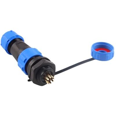 yanwuwa SP13 Aviation Plug and Socket Set with IP68 Waterproof, 9 PIN Easy Installation Cable Connector for Various Outdoor Electrical Devices, Secure Outdoor Electrical yanwuwa SP13 Aviation Plug and Socket Set with IP68 Waterproof, 9 PIN Easy Installation Cable Connector for Various Outdoor Electrical Devices, Secure Outdoor Electrical