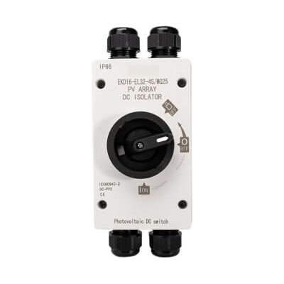 X psblty PV Isolation Switch 4P DC 32A IP66 Waterproof 1200V Outdoor For Photovaltaic System Rotating Handle EKD16(EKD16-EL32-MG25) X psblty PV Isolation Switch 4P DC 32A IP66 Waterproof 1200V Outdoor For Photovaltaic System Rotating Handle EKD16(EKD16-EL32-MG25)
