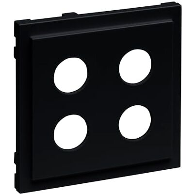 Legrand , Seano 765379 Cover for Speaker Junction Box 2-Way 4 mm Sockets Black Lacquered Legrand , Seano 765379 Cover for Speaker Junction Box 2-Way 4 mm Sockets Black Lacquered