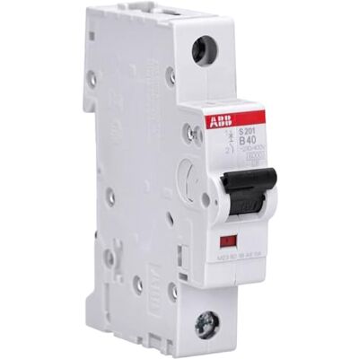 ABB 2CDS251001R0405 System Pro M Compact Miniature Circuit Breaker, Single Pole, Type B, 40 A Rated Current, 88 mm H x 17.5 mm W x 69 mm D ABB 2CDS251001R0405 System Pro M Compact Miniature Circuit Breaker, Single Pole, Type B, 40 A Rated Current, 88 mm H x 17.5 mm W x 69 mm D